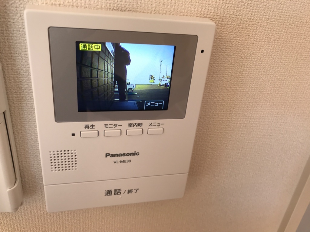 拡大写真:桜花 2階205のカメラ付インターホン