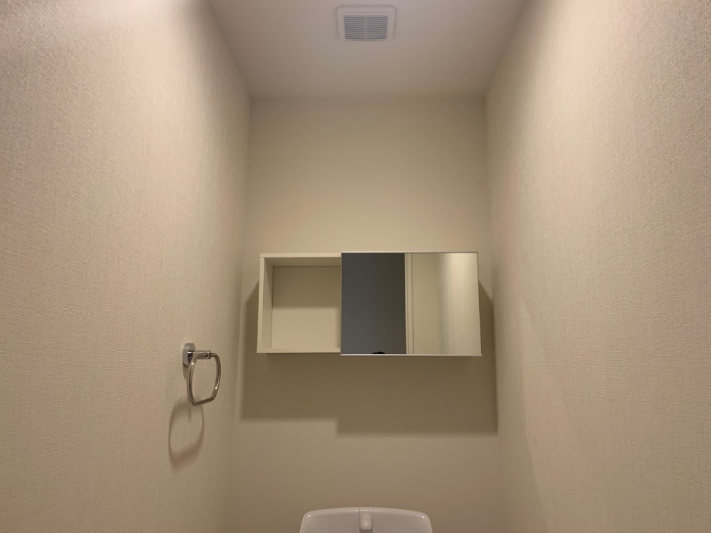 拡大写真:ビル・レスト淀ヶ橋 2階201のトイレ収納棚
