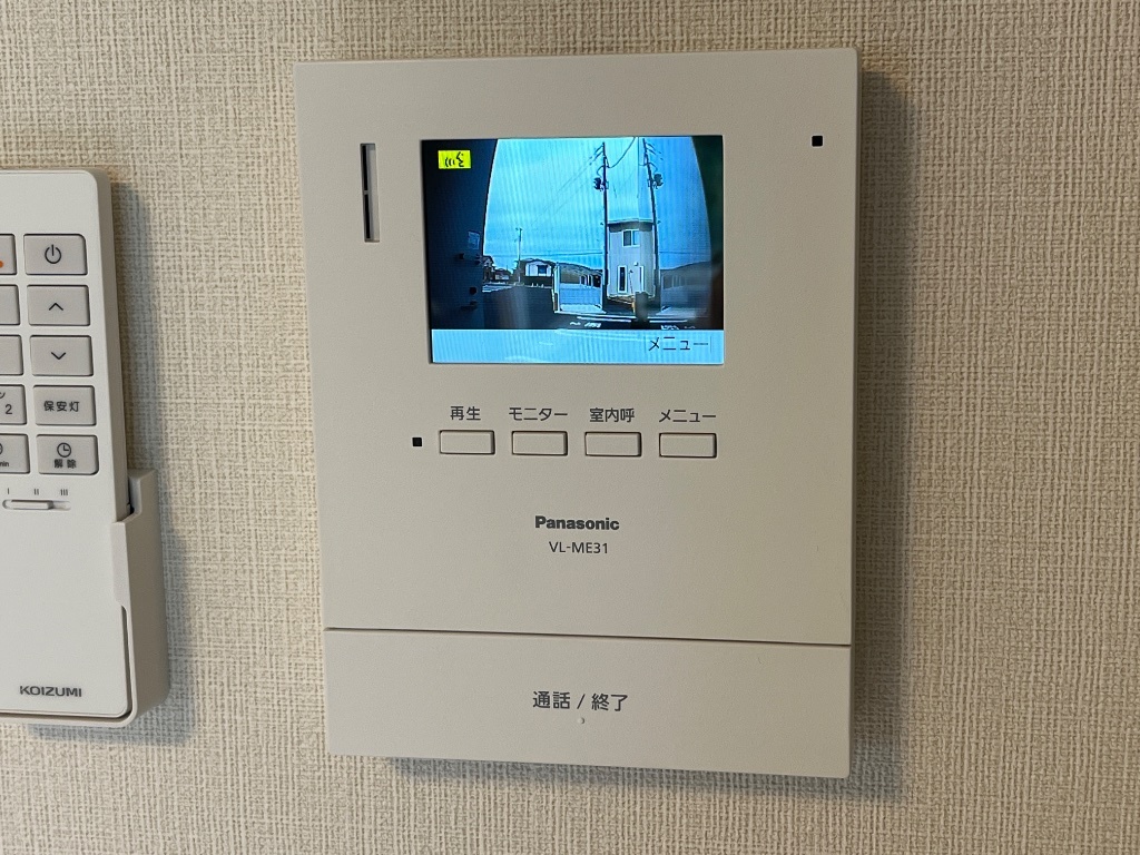 拡大写真:アンサンブル 1階101のカメラ付インターホン