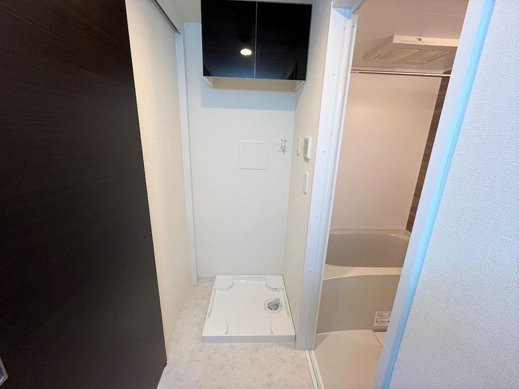 拡大写真:蕨市錦町マンション新築工事 4階401の洗濯機置場(イメージ)