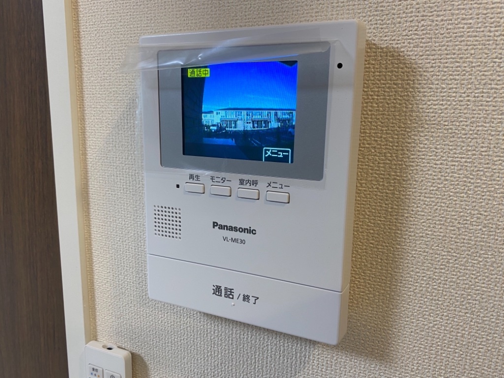 拡大写真:西宮市山口町 アパート新築工事 1階103のカメラ付インターホン(イメージ)