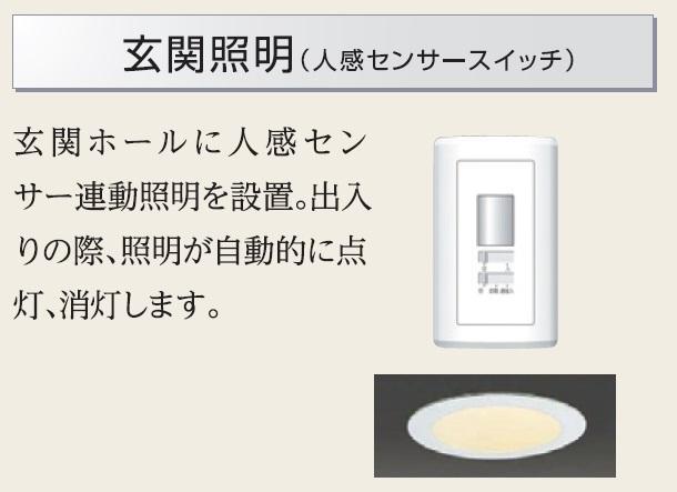 拡大写真:Azure 1階103の玄関照明(人感センサー)(イメージ)