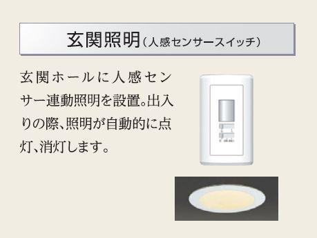 拡大写真:仮)山宮新築アパート 1階101の人感センサー(イメージ)