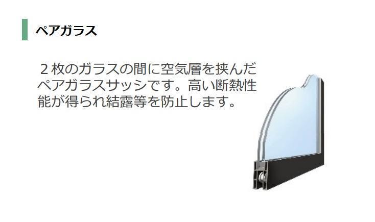 拡大写真:フェリーチェ瀬戸 2階201のペアガラス(イメージ)