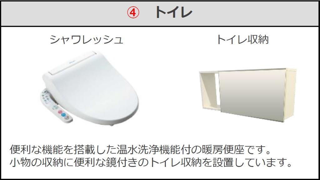 拡大写真:仮)シェルル中畝 2階205のトイレ(イメージ)