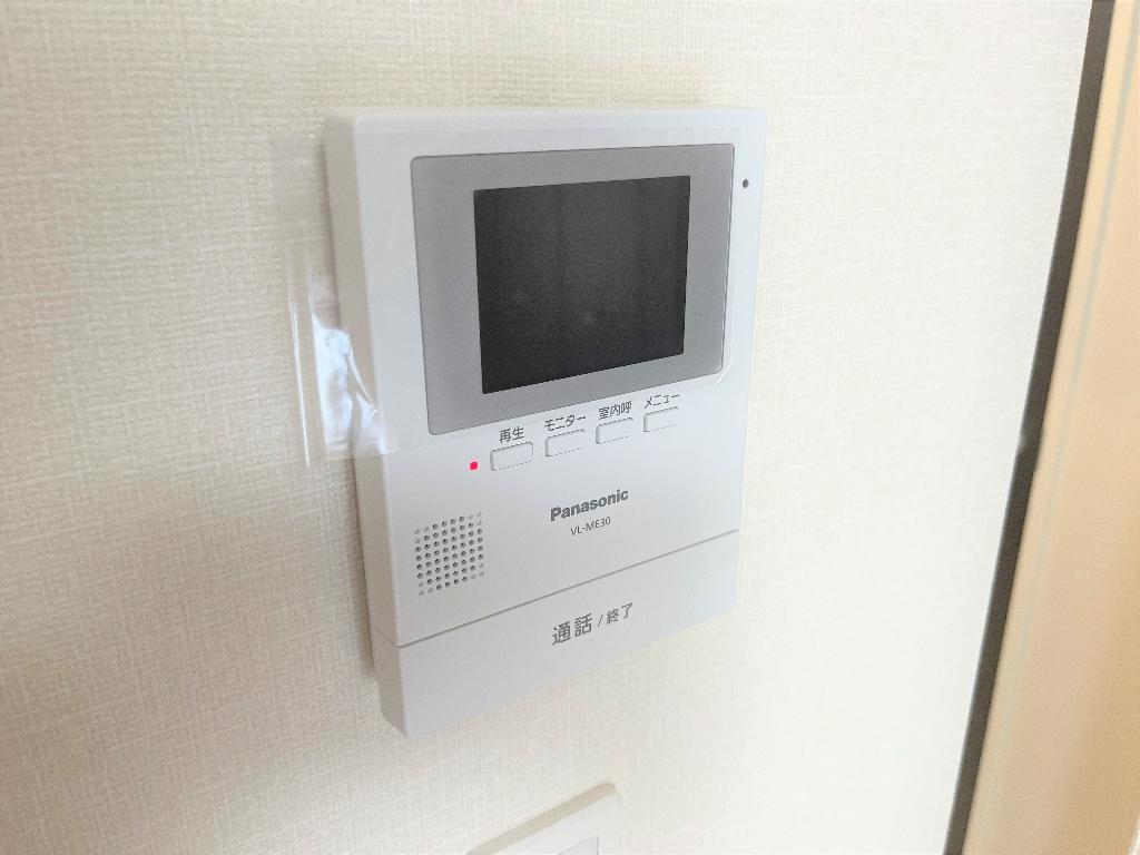 拡大写真:新潟市江南区鵜ノ子3丁目新築アパート 2階203のカメラ付インターホン(イメージ)