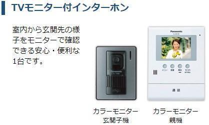 拡大写真:(仮称)丹波篠山市中野新築アパート 2階201のカメラ付インターホン(イメージ)