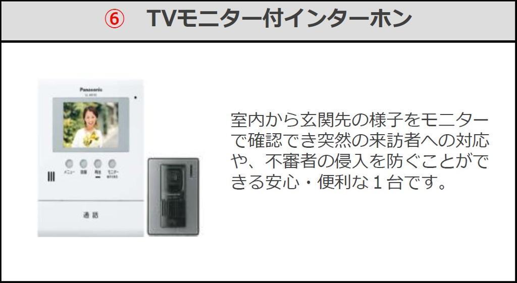 拡大写真:仮称)鎌ヶ谷市右京塚新築アパート 2階201のカメラ付インターホン(イメージ)