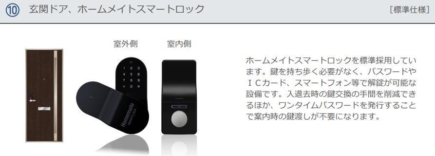 拡大写真:フラワーコート別府西 2階203のスマートロック(イメージ)