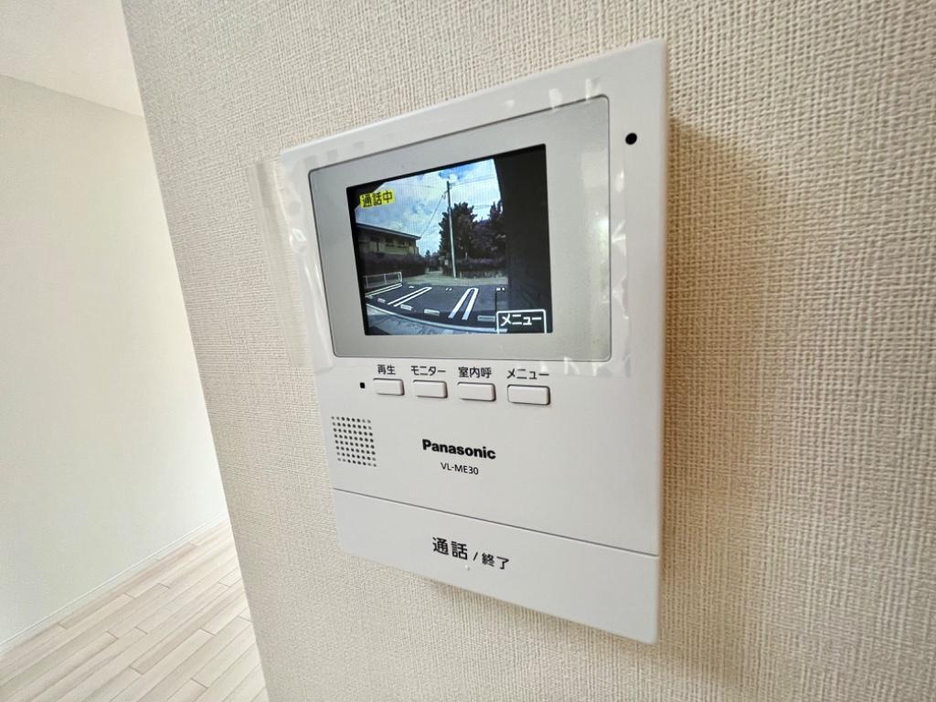 拡大写真:久留米白山町アパート新築工事 2階201のカメラ付インターホン(イメージ)