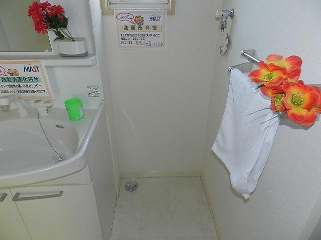 拡大写真：スプリングス 1階102の洗濯機置場