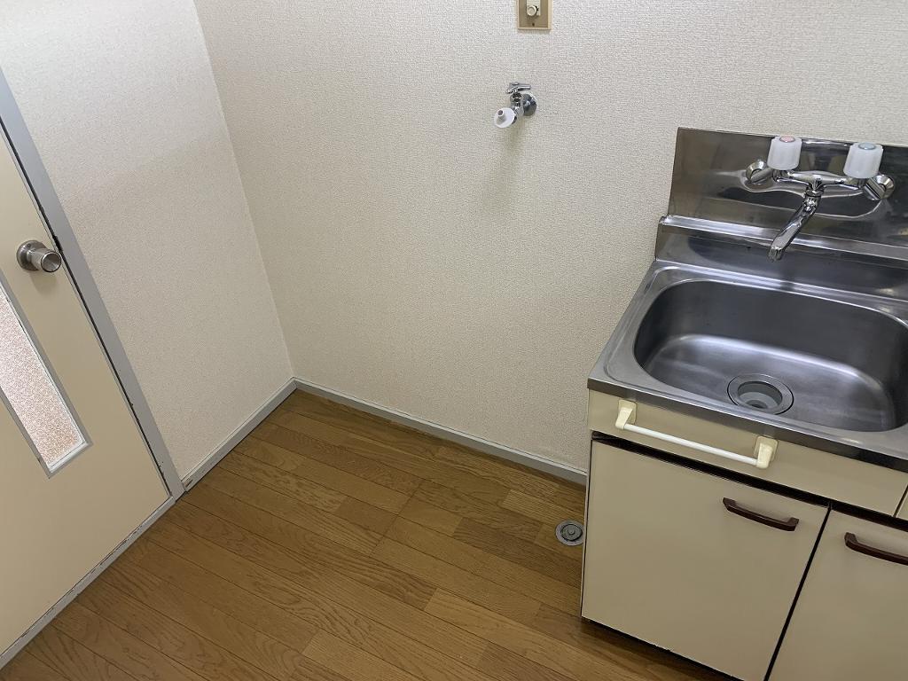 拡大写真:福島市南町 2階201の洗濯機置場