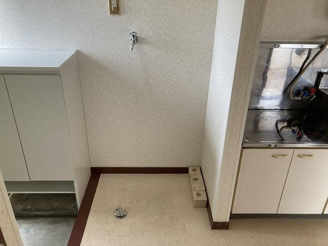 拡大写真:福島市黒岩字戸ノ内 2階203の洗濯機置場