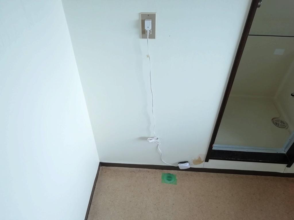 拡大写真:佐久市横和 2階201の洗濯機置場