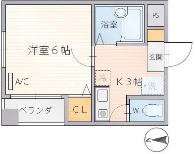 拡大写真:コーポ西本 3階307のその他(イメージ)