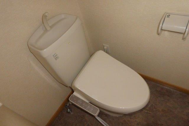 拡大写真:倉敷市八王寺町 3階301のシャワー付トイレ
