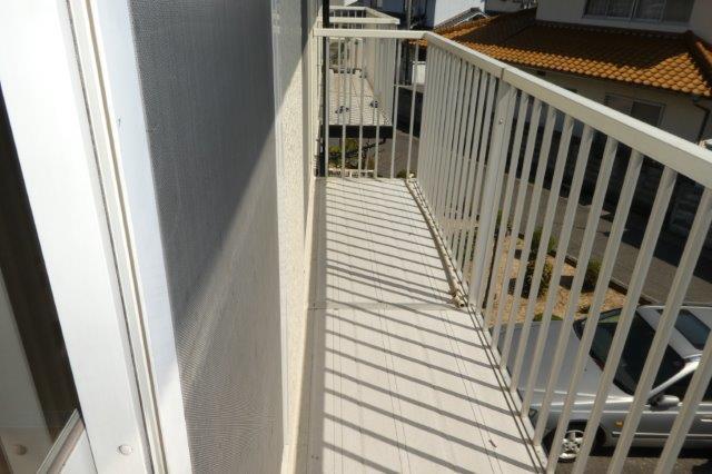拡大写真:総社市小寺 2階202のベランダ