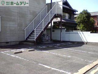 拡大写真：シティハイツサン 2階2Bの駐輪場