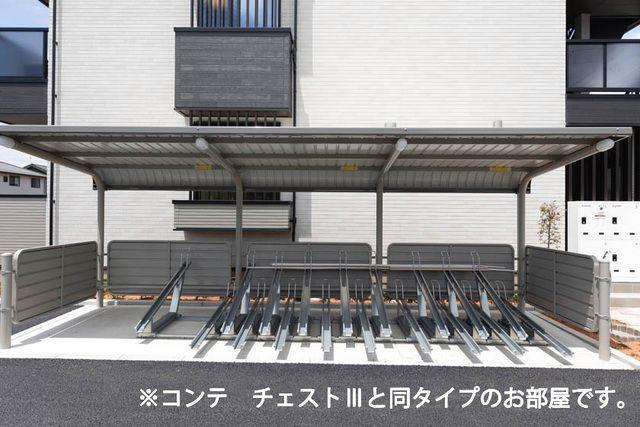 拡大写真:ヒカルサ 津上浜 1階105の駐輪場(イメージ)
