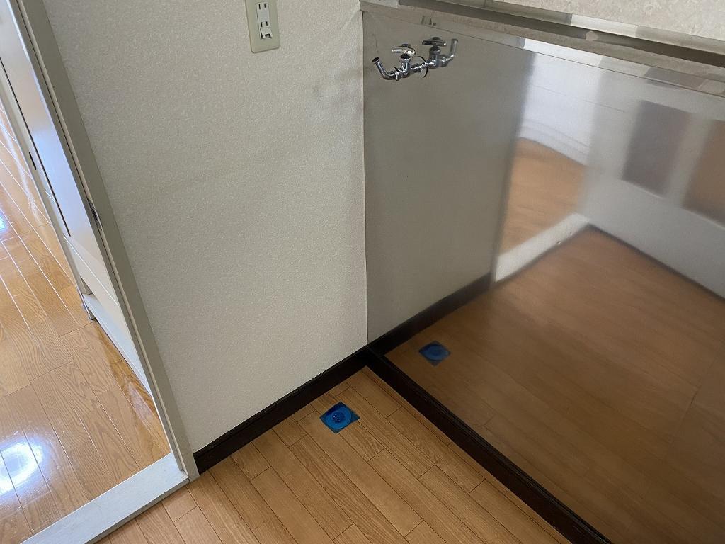 拡大写真:グリーンコートC 1階101の洗濯機置場