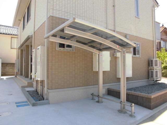 拡大写真:グリーンハイツ 2階201の駐輪場