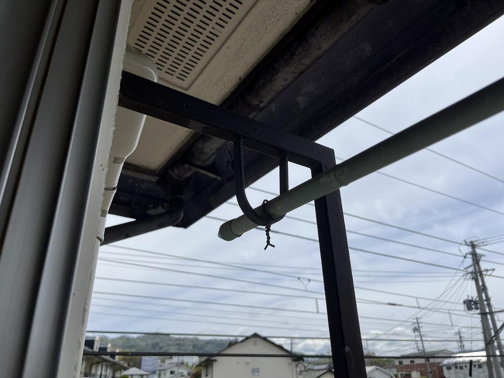 拡大写真:上田市下之郷 2階204の物干し