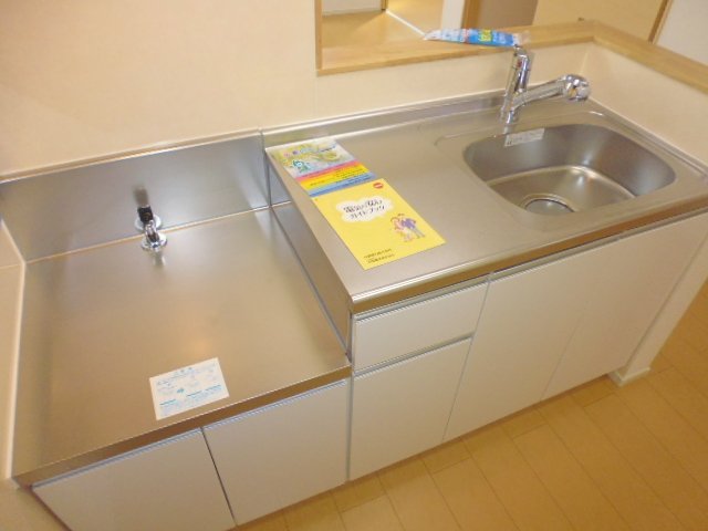 拡大写真:倉敷市神田1丁目 2階201のガスコンロ設置可