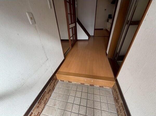 拡大写真：犬堀貸家 1階1の玄関