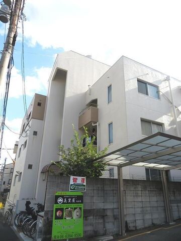 拡大写真：竹園コープ 1階103の外観写真（昼）