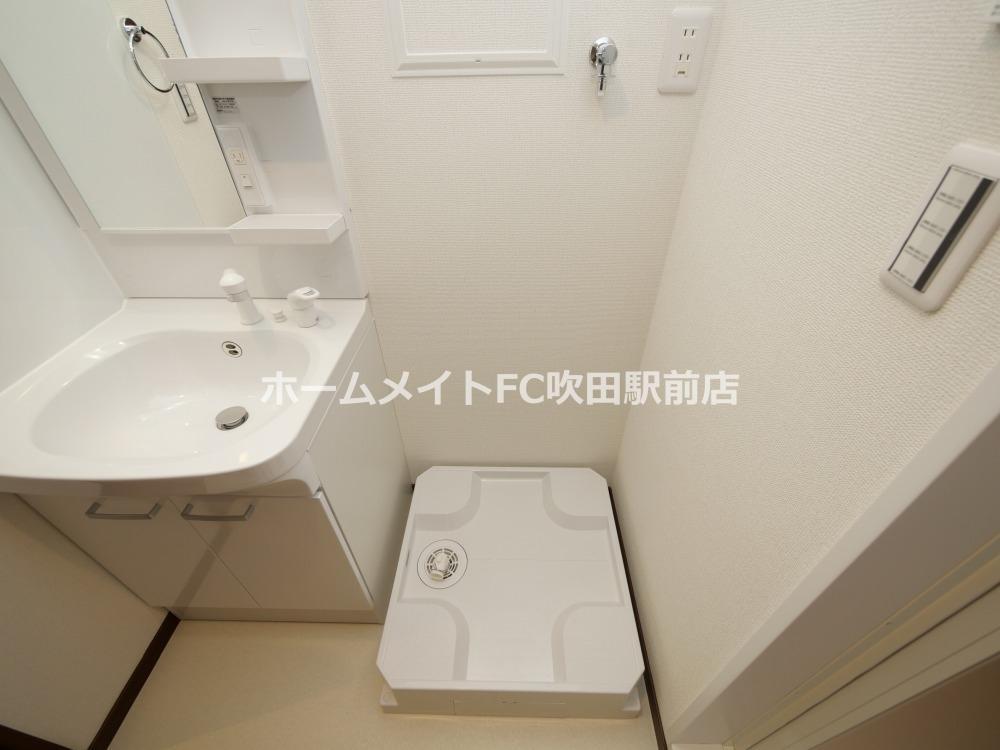 拡大写真:エスパース橋 1階101の洗濯機置場