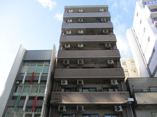 拡大写真：ヒルズ花の木 8階802の外観写真（昼）