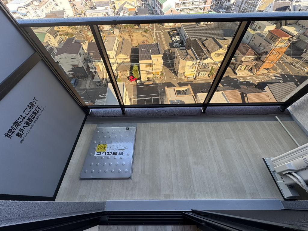 拡大写真:ストーリア名古屋城西 9階902のベランダ