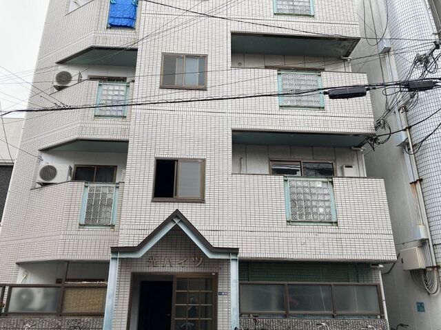 拡大写真：光ハイツ 4階3Aの外観写真（昼）