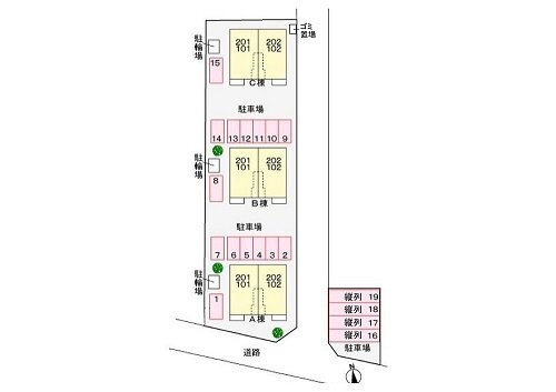 拡大写真:カンターヴィラABC 1階A101のその他