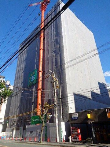 拡大写真:吹田市江坂町1丁目 9階901の建築現場