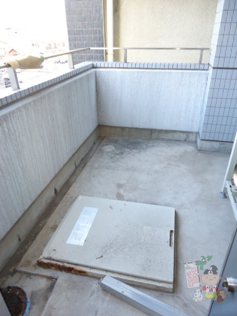 拡大写真:アルバ鹿田町 3階301のベランダ