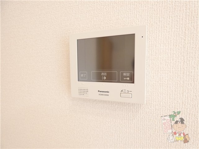 拡大写真:Ville Soleil 2階01のカメラ付インターホン