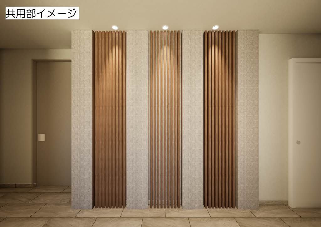 拡大写真:オースピシャス大安寺 2階05の共有部分(イメージ)