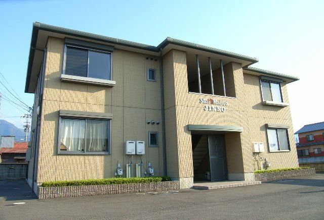 拡大写真：シャーメゾンJINNO 2階202の外観写真（昼）