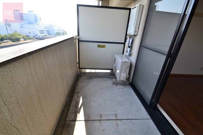 拡大写真:広島市中区河原町 6階607のベランダ