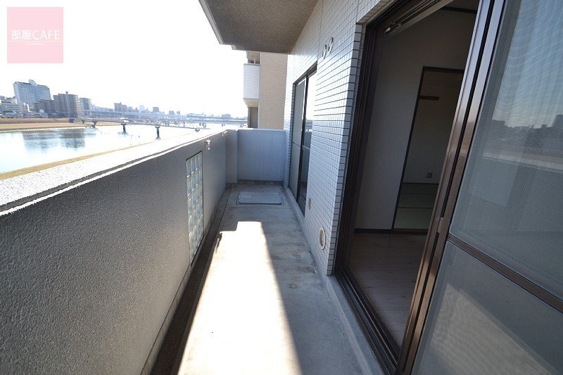 拡大写真:広島市西区三滝本町1丁目 4階402のベランダ