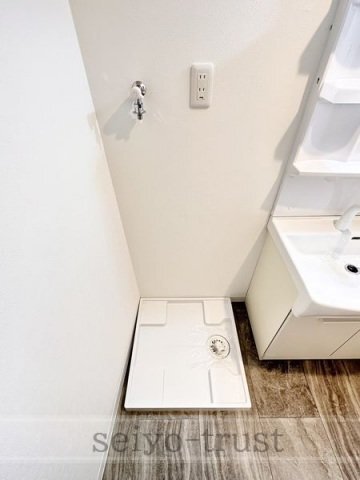 拡大写真:広島市西区三篠町1丁目 10階1002の洗濯機置場