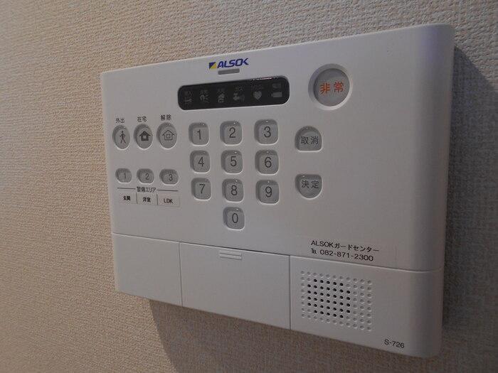 拡大写真:ブルーム宮の町 3階304のセキュリティ