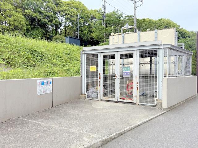 拡大写真:広島市安佐北区口田1丁目 12階1202のゴミ置き場
