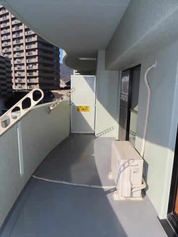 拡大写真:広島市安佐南区大町東4丁目 3階302のベランダ