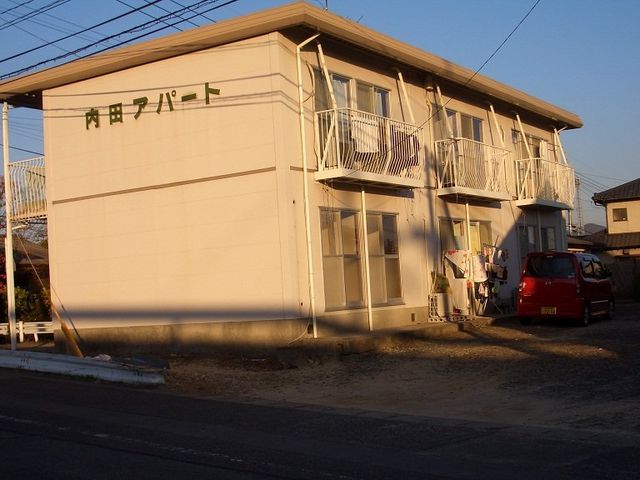 拡大写真：内田アパート 2階201の外観写真（昼）
