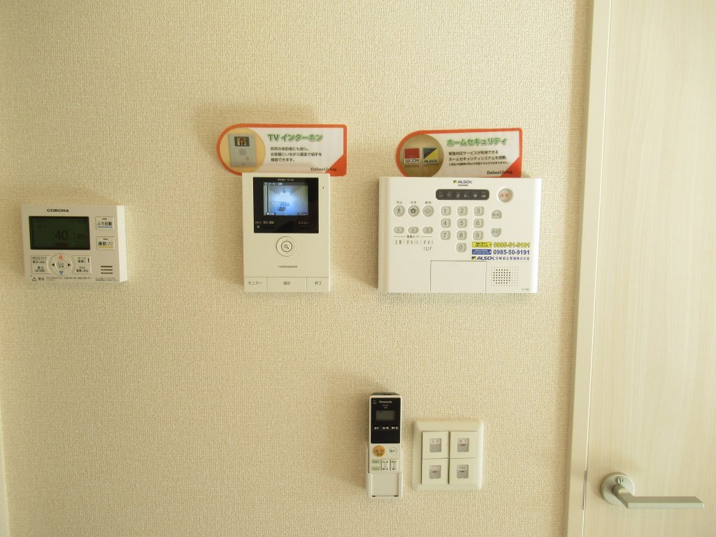 拡大写真：都城市花繰町 1階A101のセキュリティ