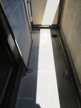 拡大写真：まるきハイツ東大利 2階203のベランダ