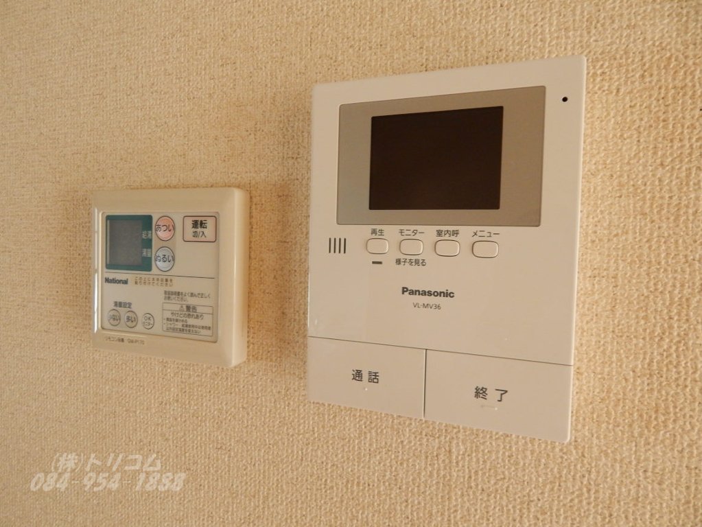 拡大写真：モンブランソレジオ A棟 1階101のカメラ付インターホン
