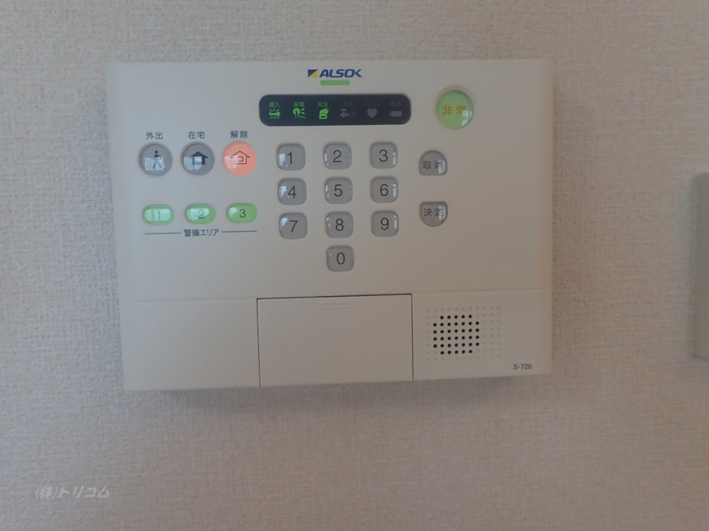 拡大写真:リュミエール 1階101のALSOKホームセキュリティ